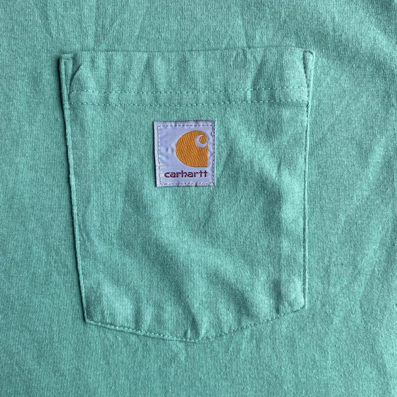 Pastel Green Carhartt Single Pocket T-Shirt - L