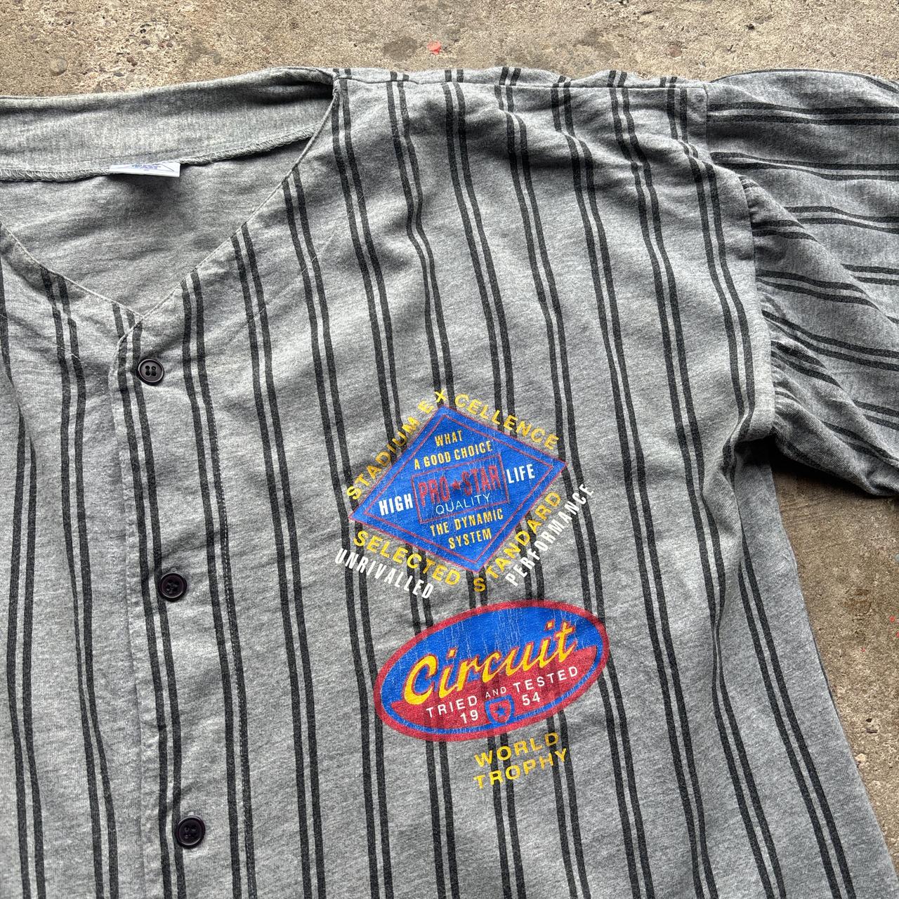 Vintage C&A Grey and black baseball jersey - M