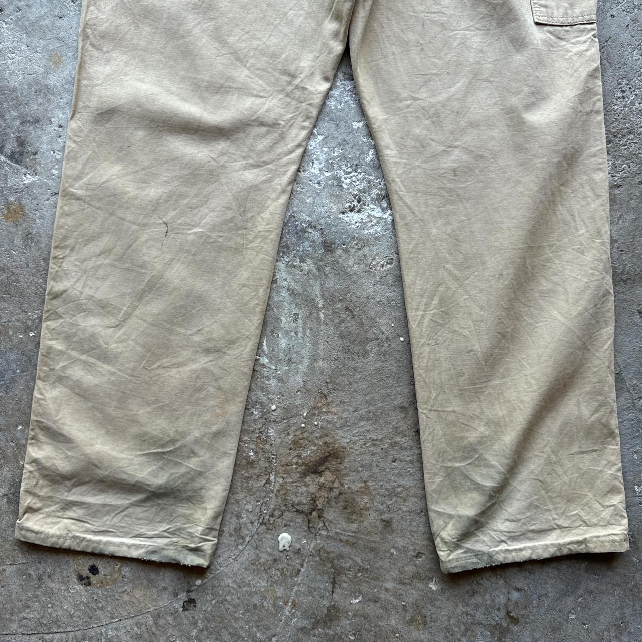Tan Wrangler carpenter pants
