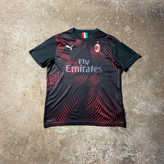 Black AC Milan 2019/20 Puma Football Shirt - L