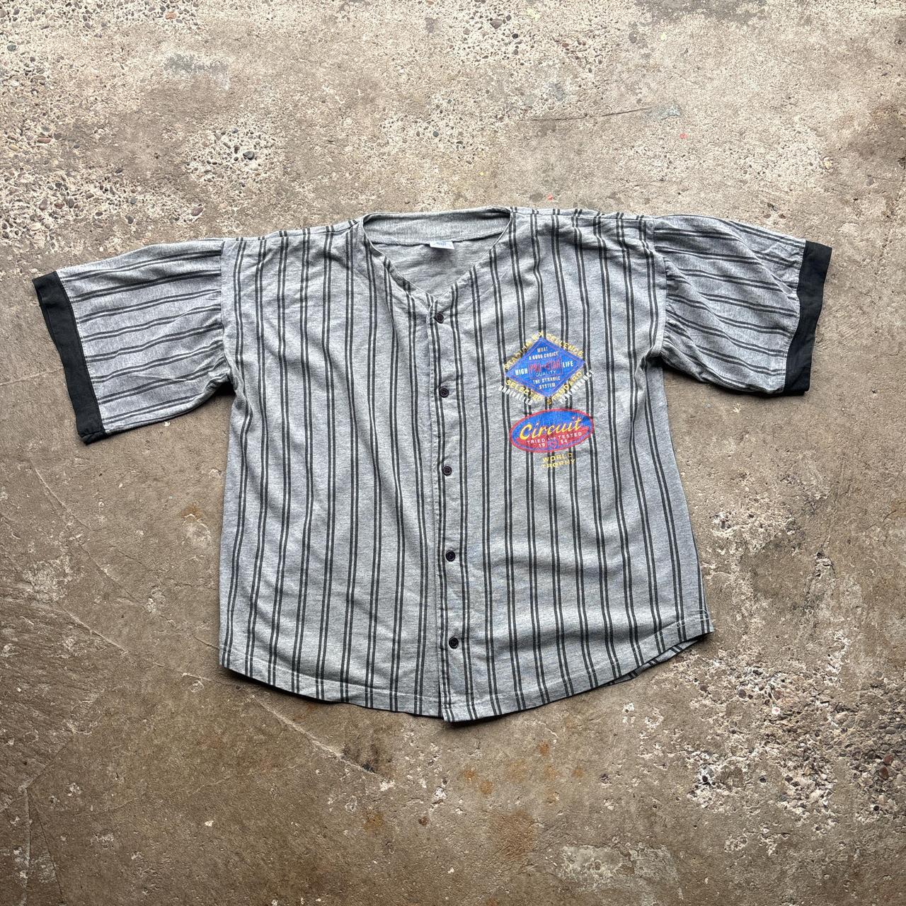 Vintage C&A Grey and black baseball jersey - M
