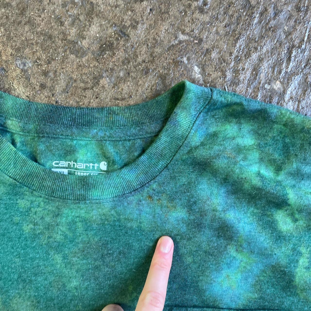 Green Tie Dye Carhartt Graphic - 2XL