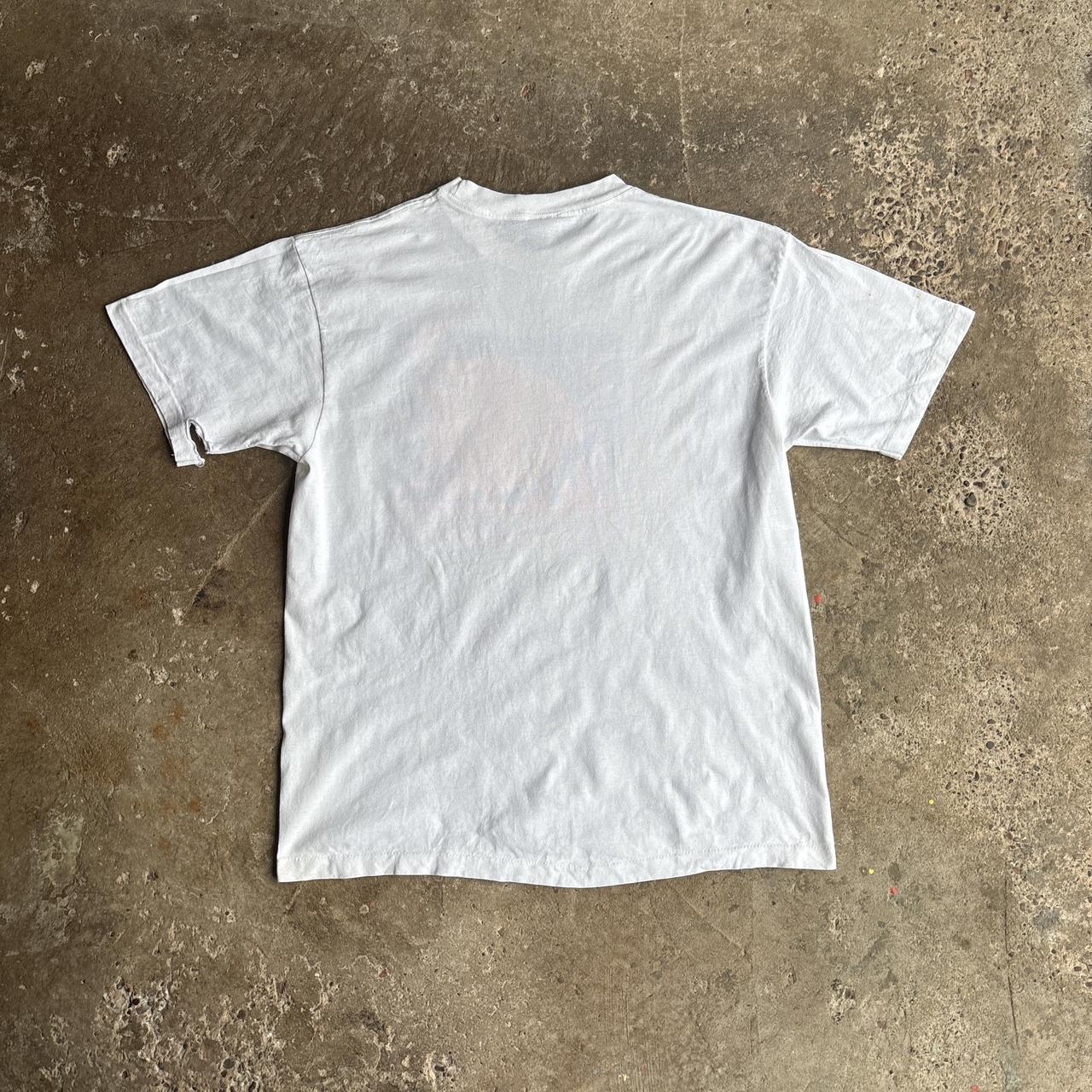 White Single Stitch Graphic Cayman Islands T-Shirt - XL