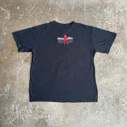 Black City of Sin Graphic T-Shirt - 2XL