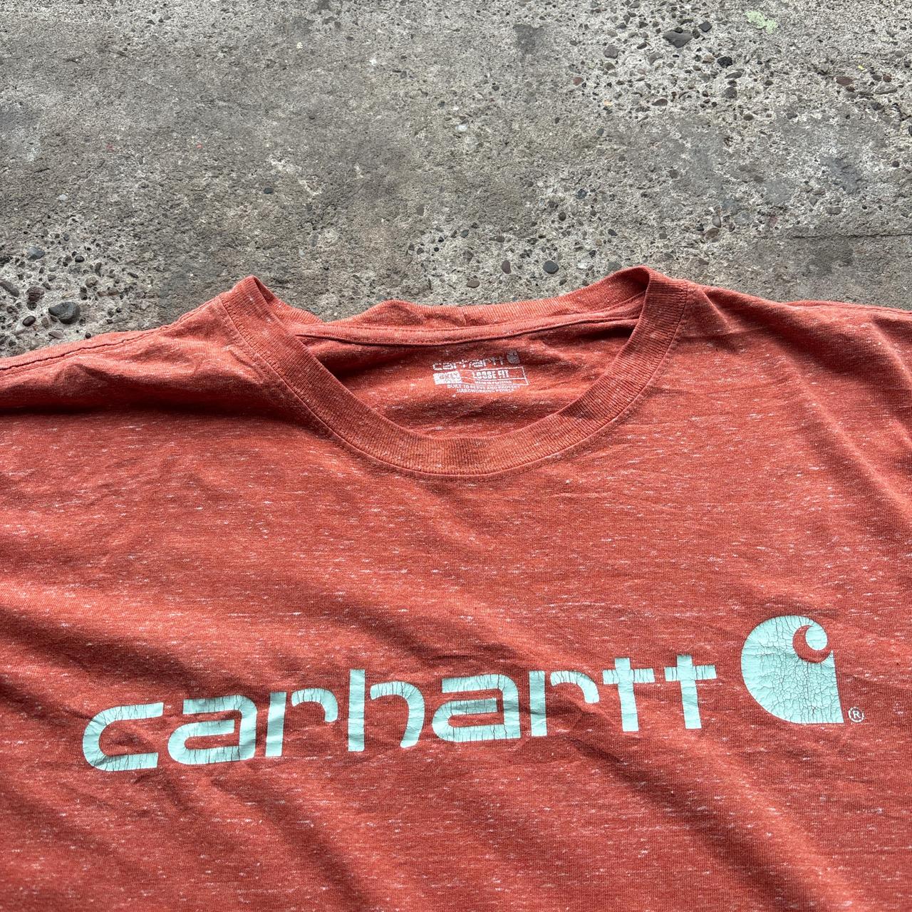 Orange Carhartt graphic tee - 4XL