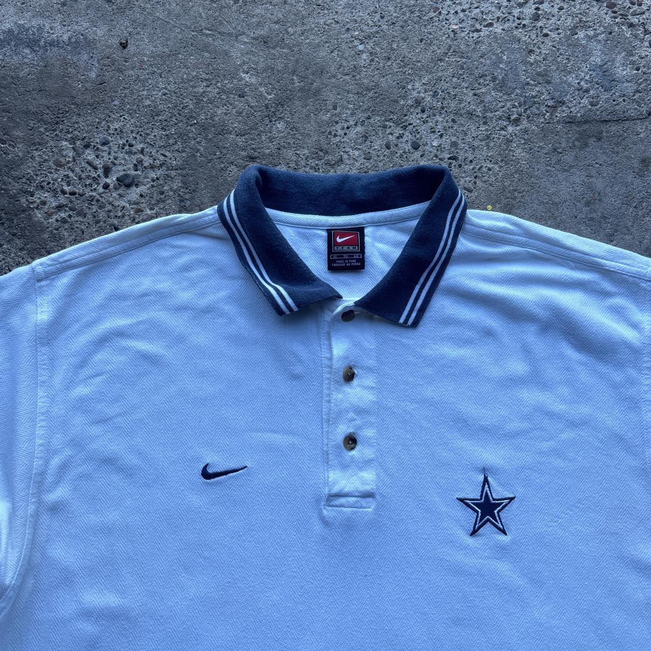White Nike Team NFL Cowboys polo shirt - XL