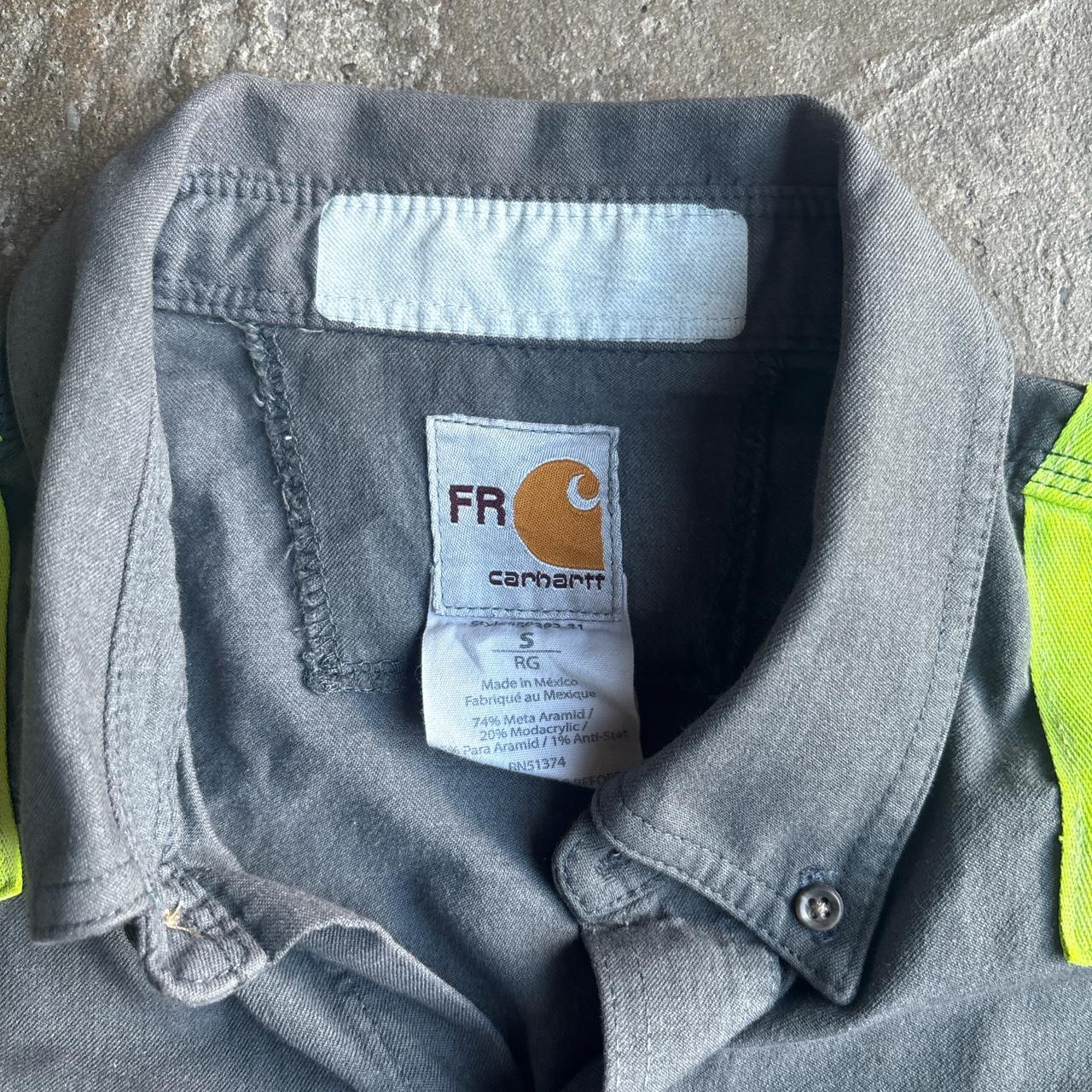 Green Carhartt Fire Resistant Workwear Shirt