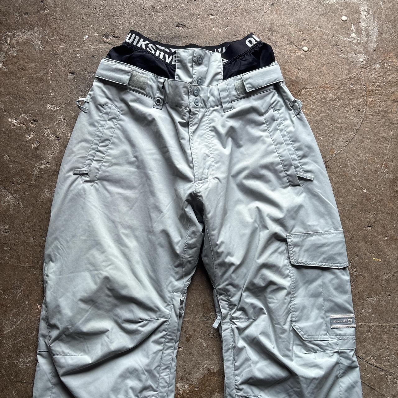 Grey Quiksilver Ski Pants - S/W30