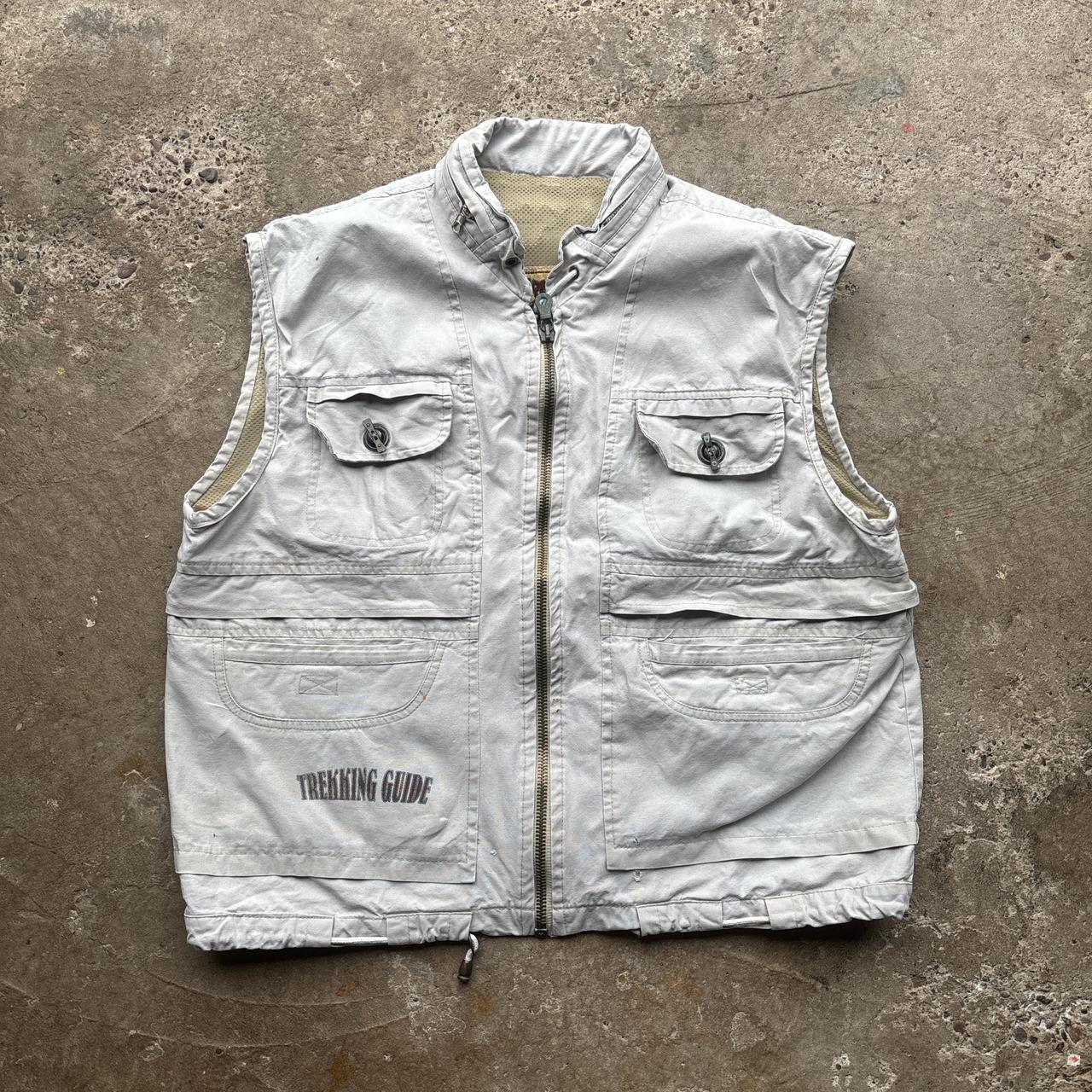 Vintage Cream utility vest - L