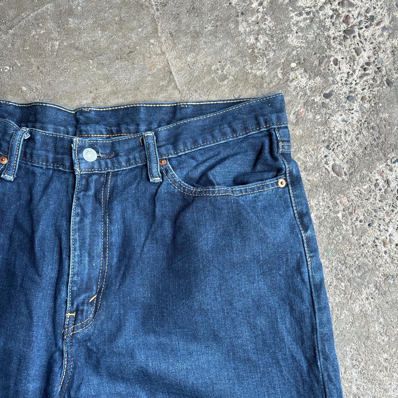 Blue Denim Levi’s Ripped Jean Shorts