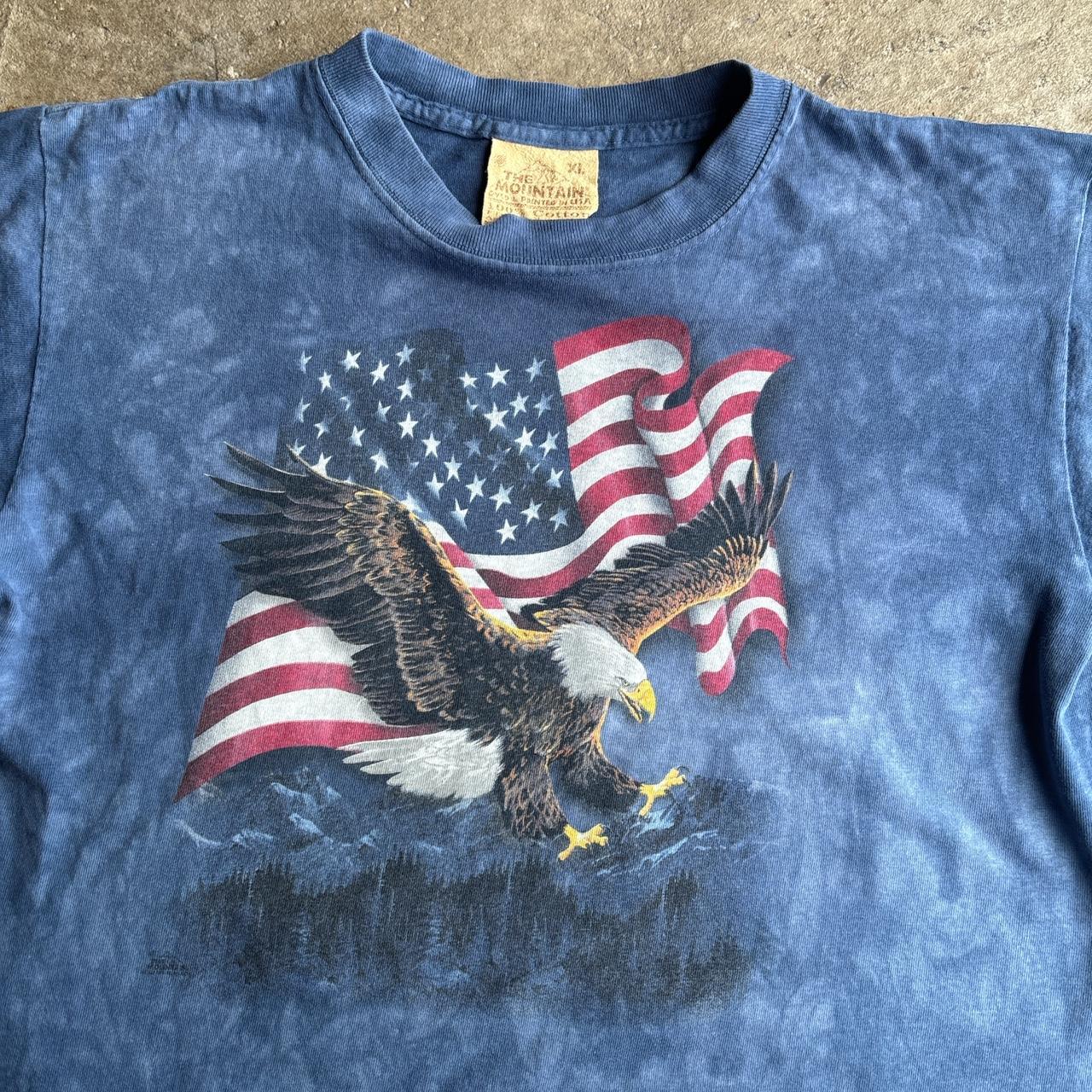 Blue Tie Dye ‘The Mountain’ Graphic T-Shirt