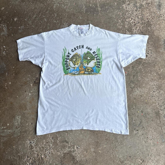 Vintage 02’ White Graphic ‘Ohio Bass Classic’ T-Shirt - 2XL