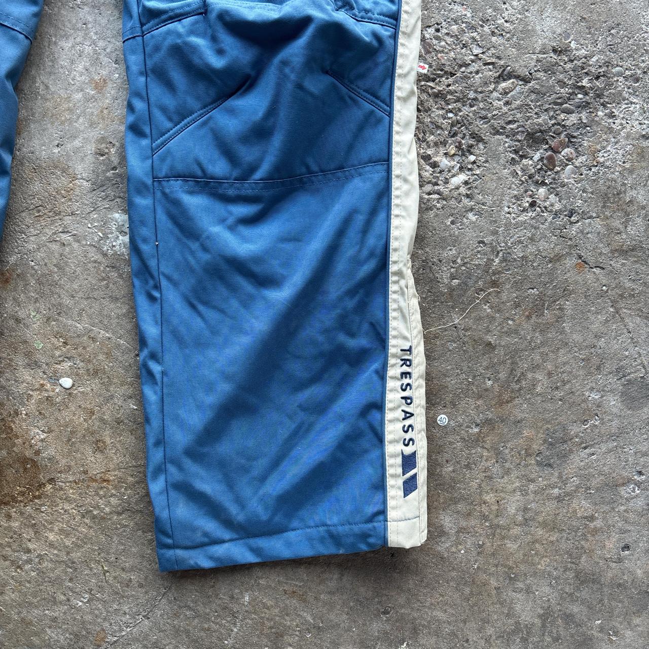 Blue and cream Trespass Ski pants