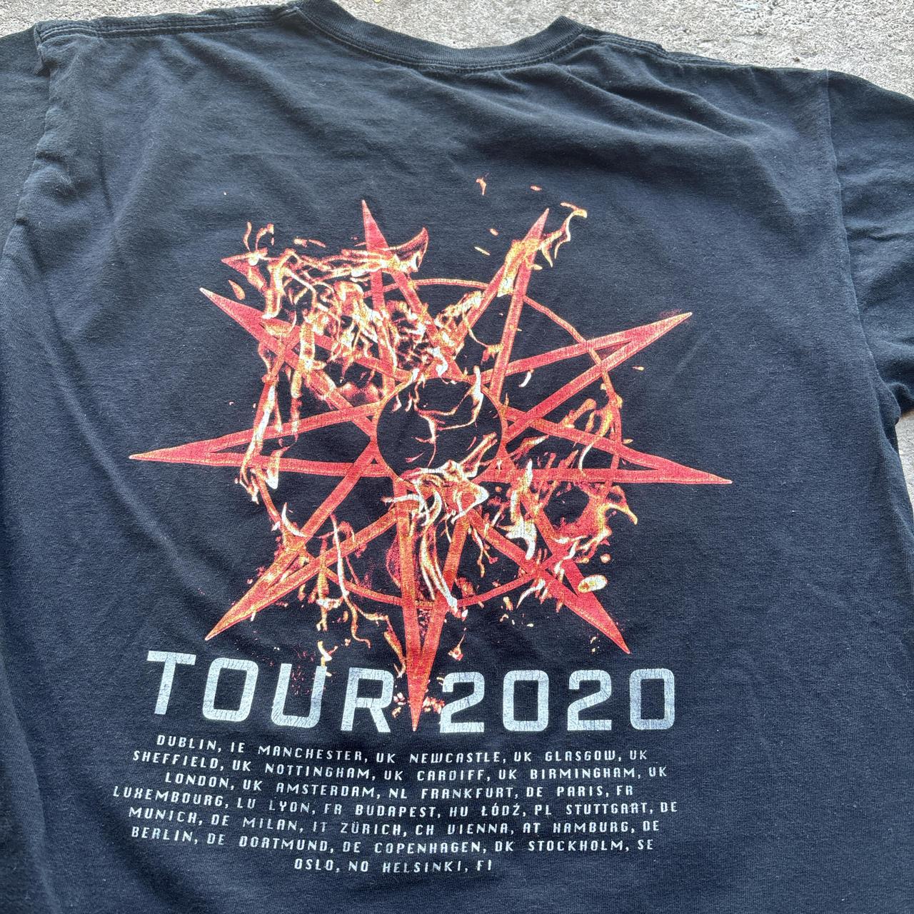 Black Slipknot 2020 Tour T-shirt
