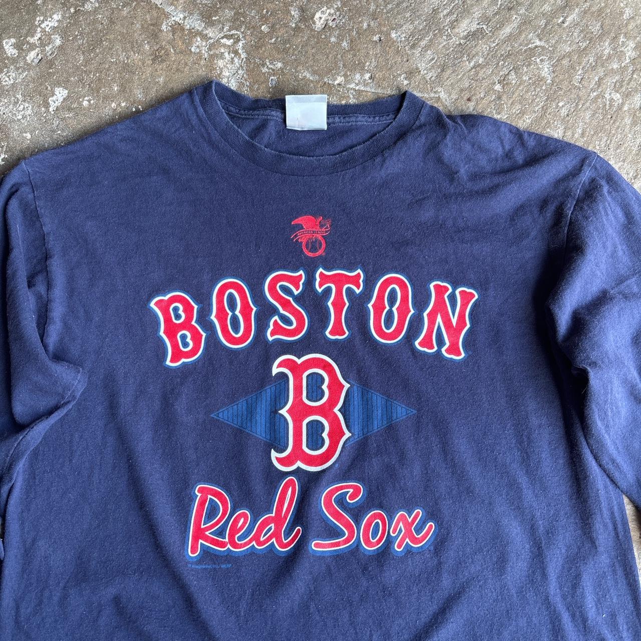Navy MLB Boston Red Sox long-sleeve top