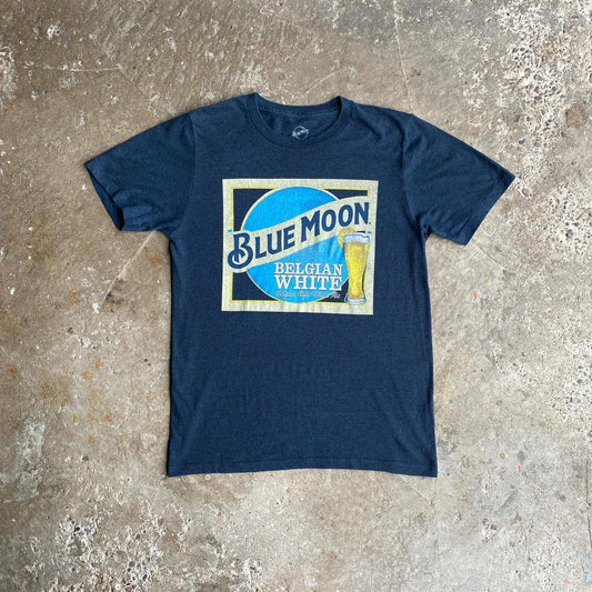 Navy Graphic Blue Moon T-Shirt - S