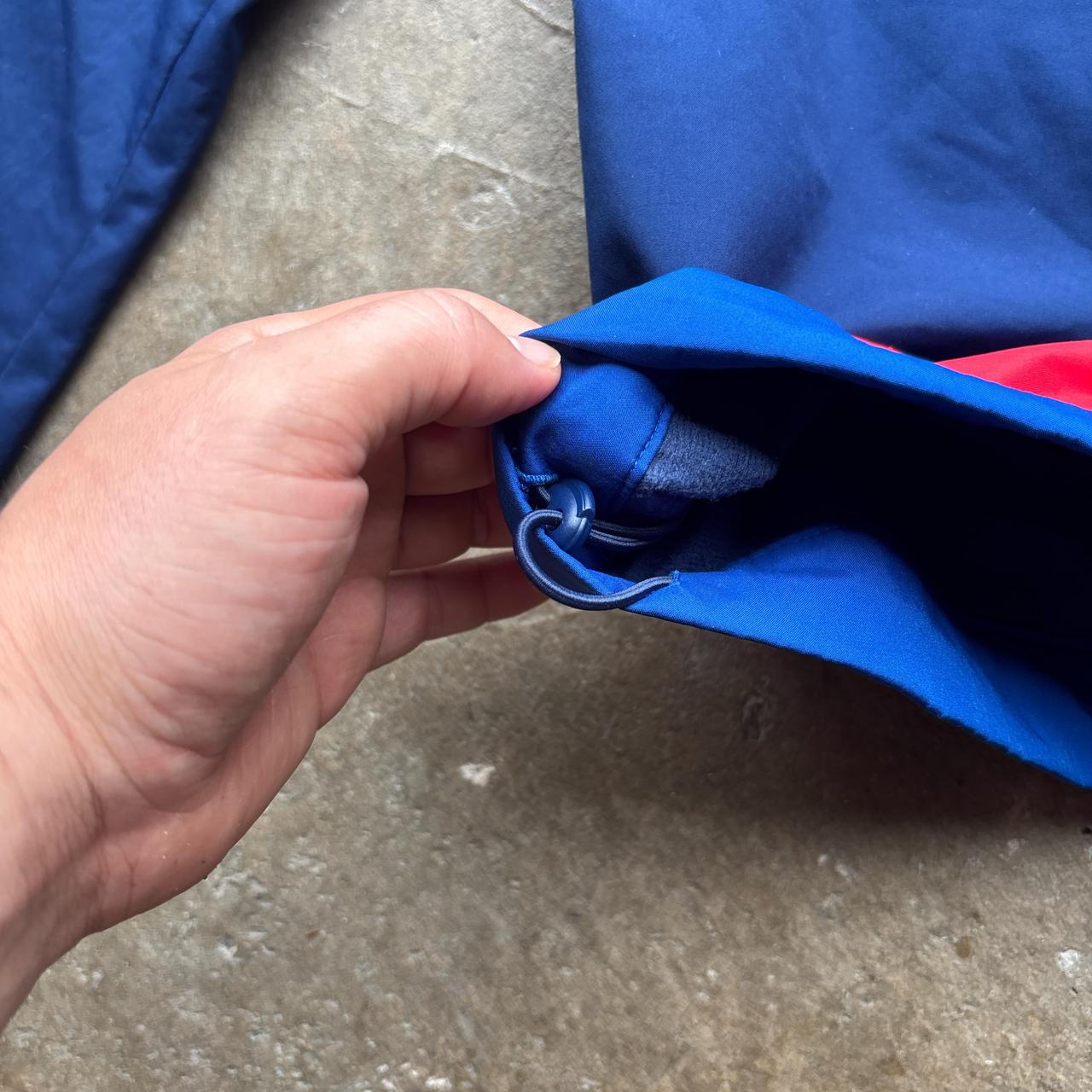 Navy Adidas hooded zipped jacket - S