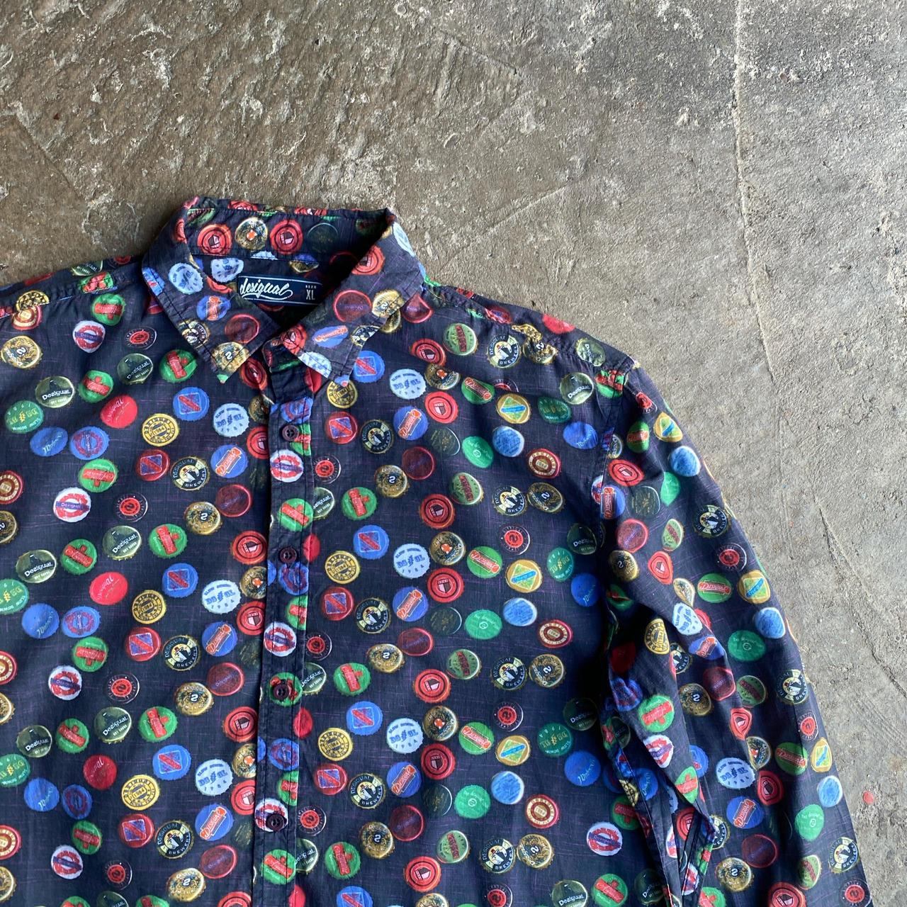 Beer Top Graphic Design Desigual Long-Sleeve Shirt