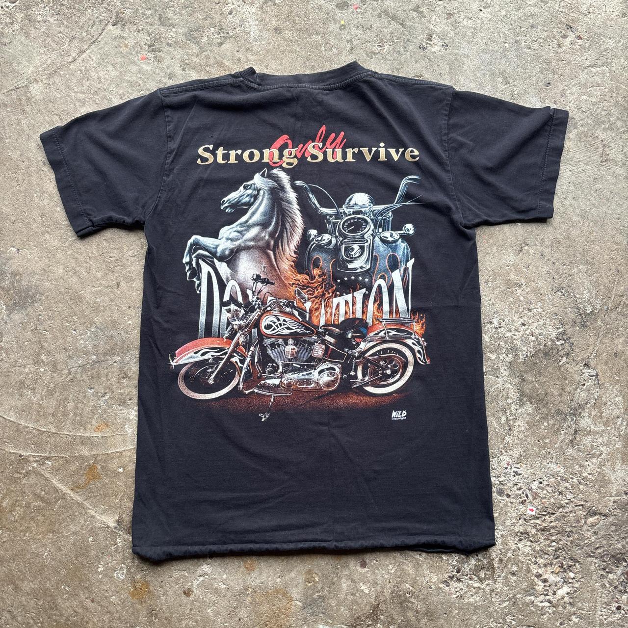 Black Wild T-shirt with biker graphic