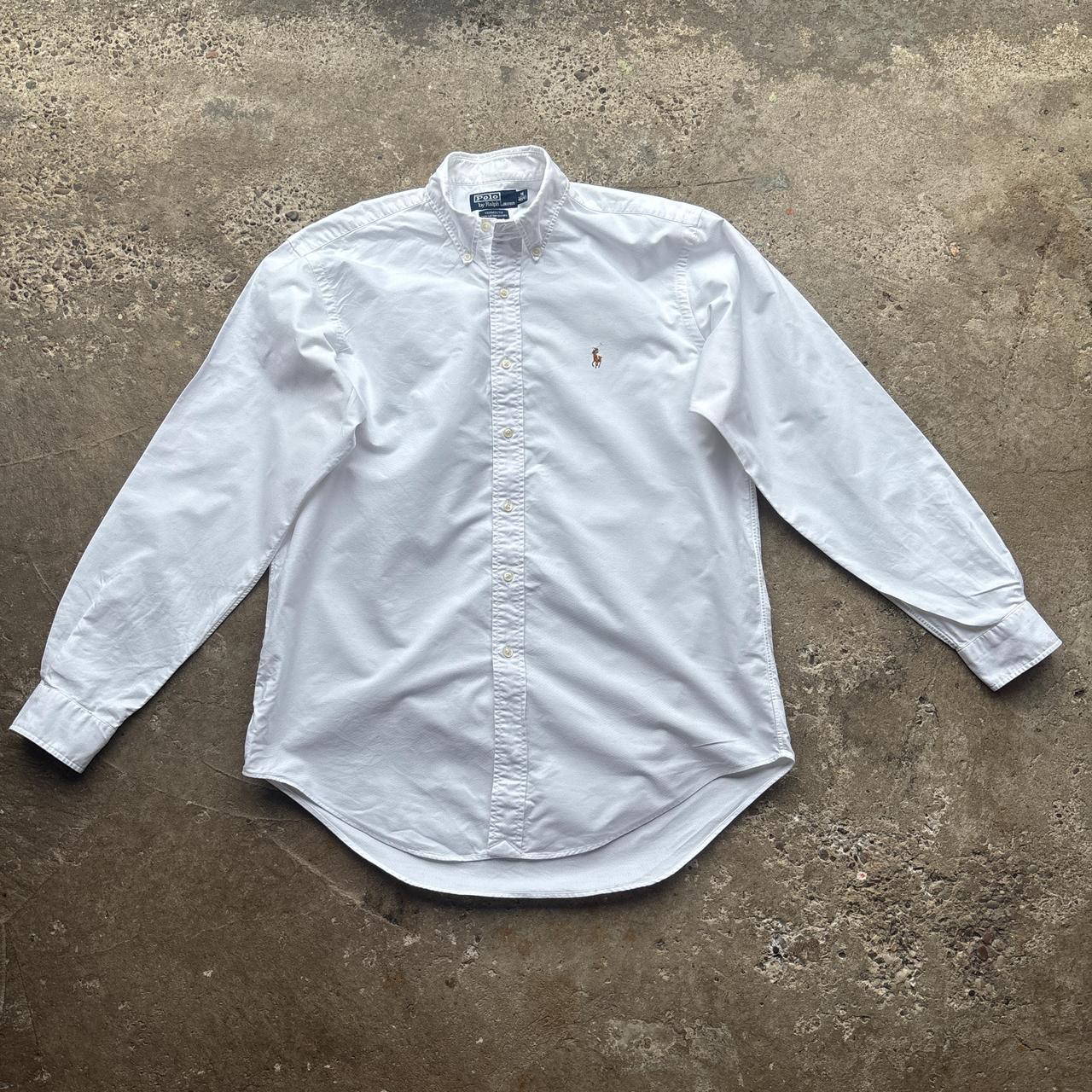 Vintage white Polo Ralph Lauren shirt - XL