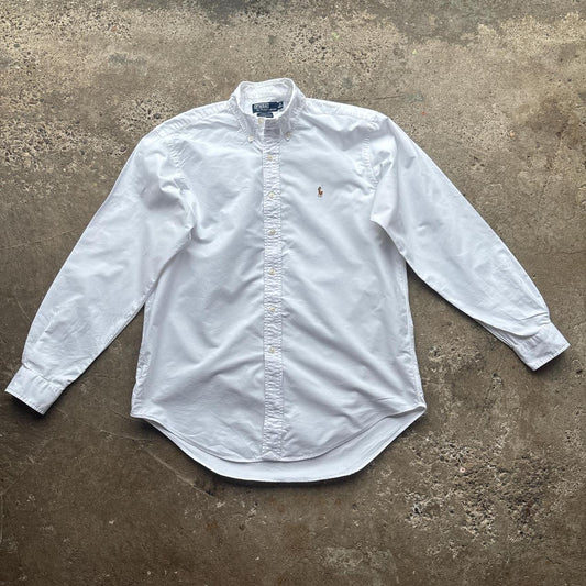 Vintage white Polo Ralph Lauren shirt - XL