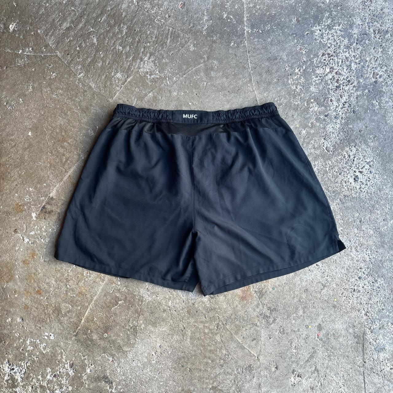 Black Nike Dri-Fit Manchester United Football Shorts