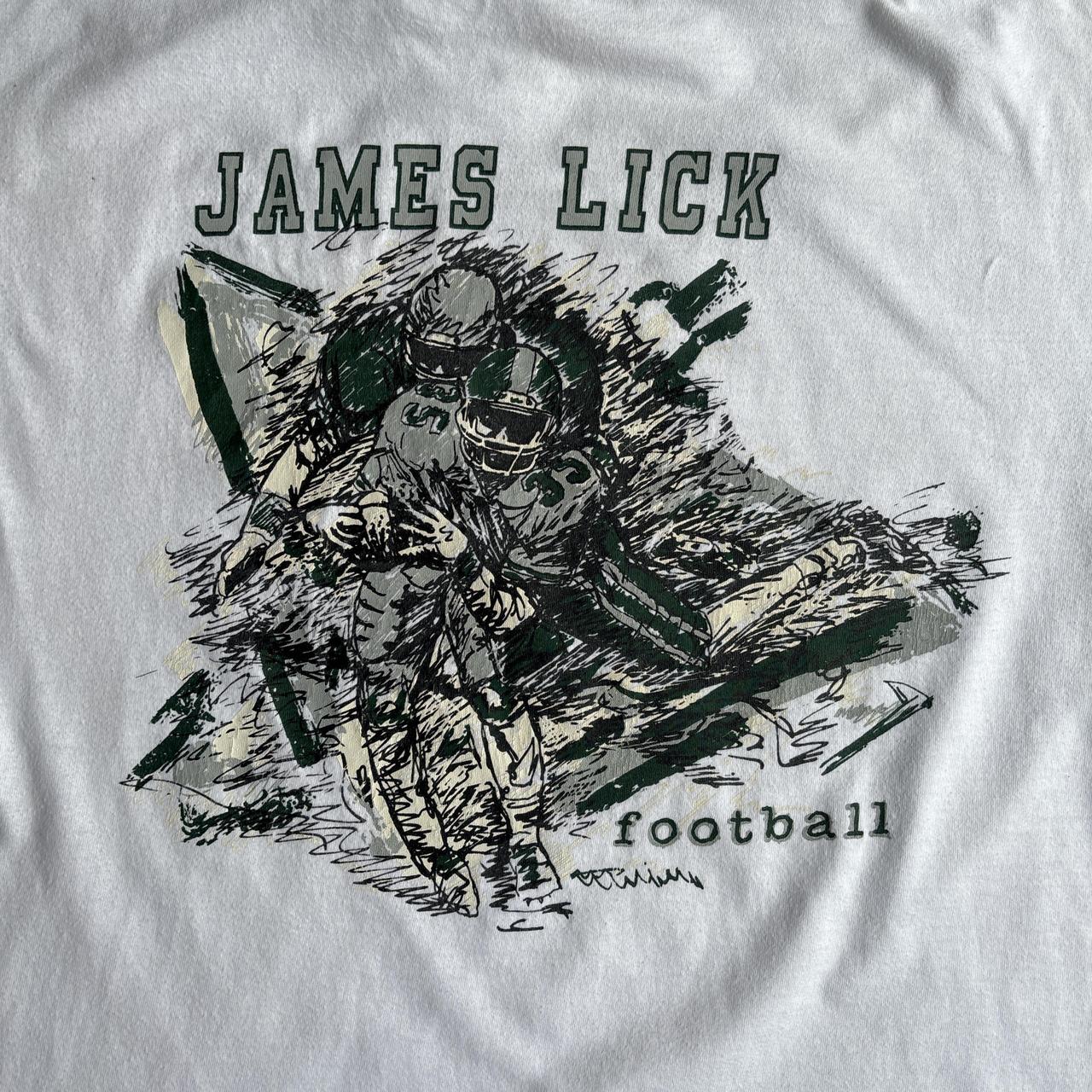 White Graphic American Football T-Shirt - XL