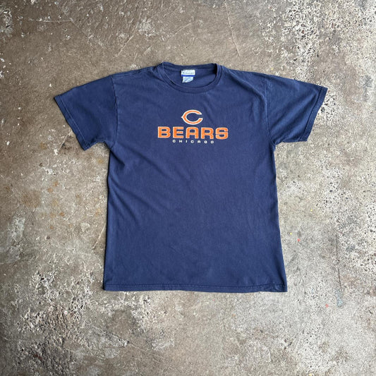 Navy Chicago Bears Graphic Reebok T-Shirt - L