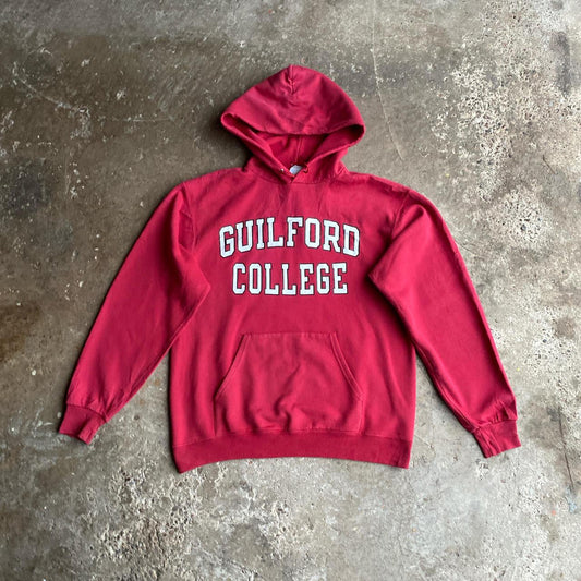 Red Champion Graphic College Hoodie - M