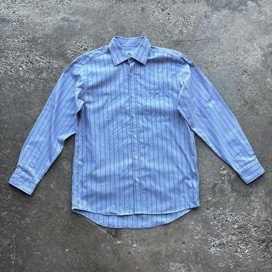 Grey Lacoste striped shirt