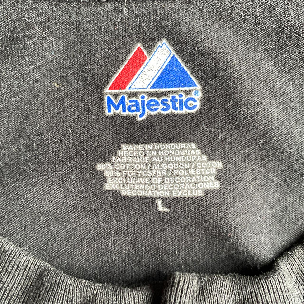 Black Majestic Pittsburgh Pirates Button Up Top - L