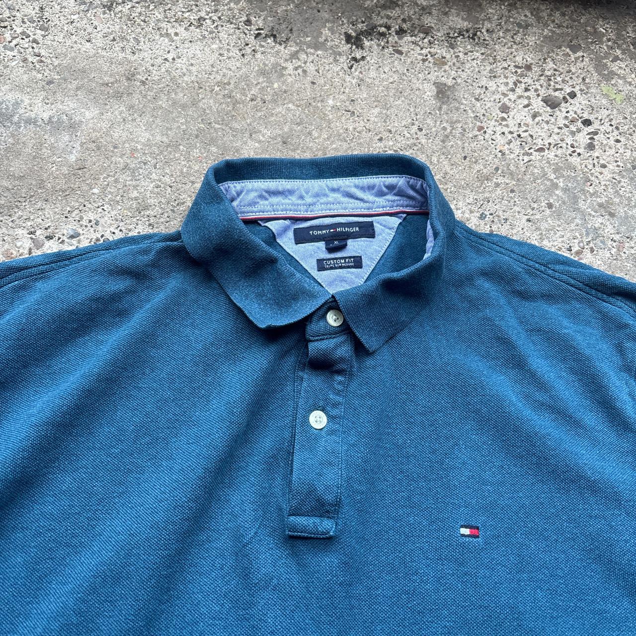 Blue Tommy Hilfiger Polo Shirt - XL