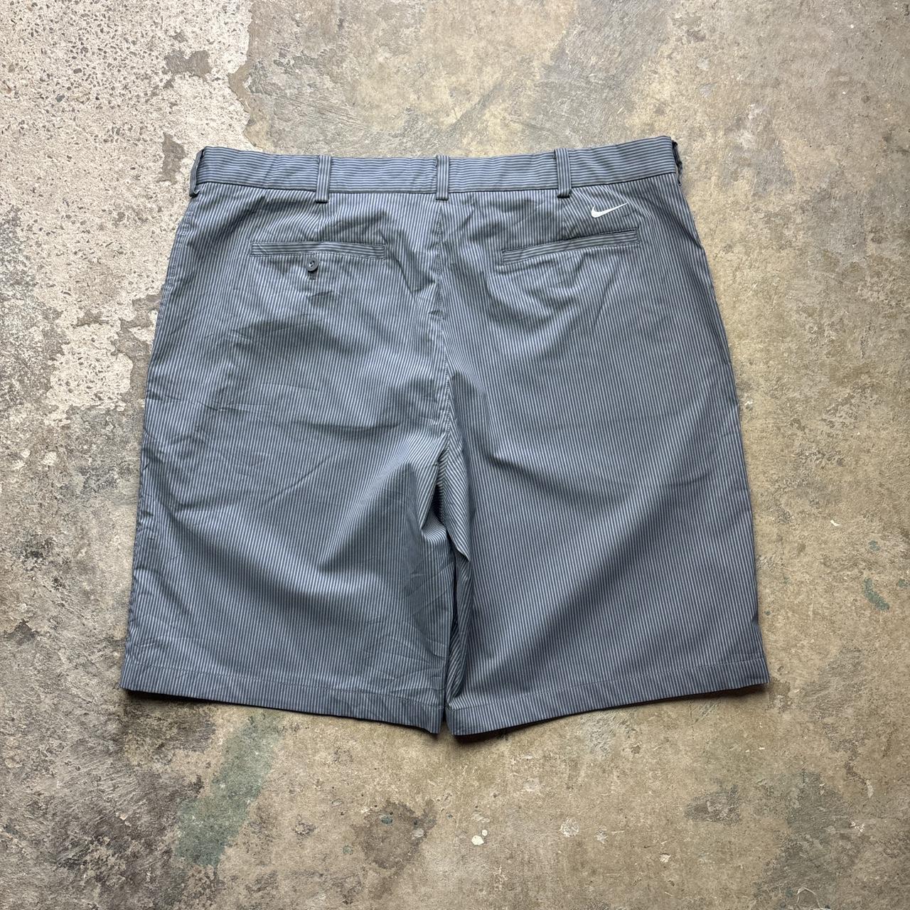 Grey Nike Golf striped shorts - W38