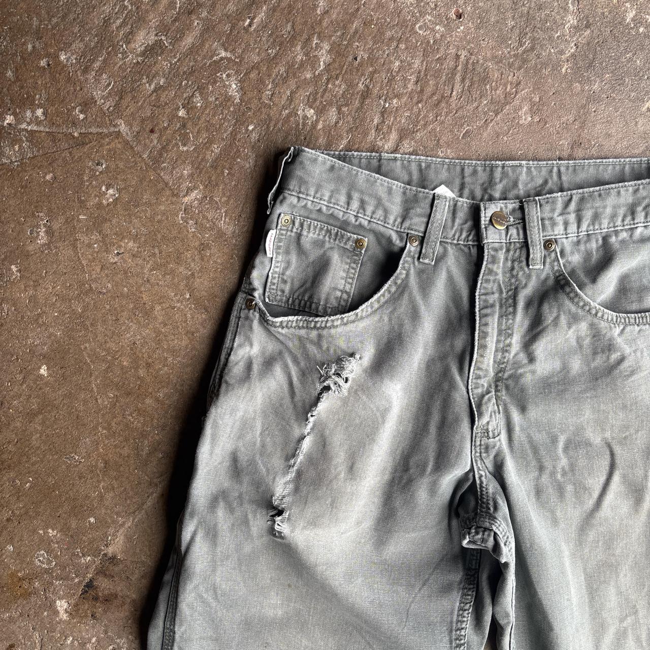Distressed Grey Carhartt Carpenter Pants - W32