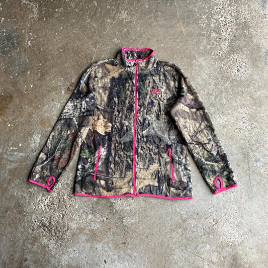 Mossy Oak Tree Camo Full-Zip Fleece - L (women’s)