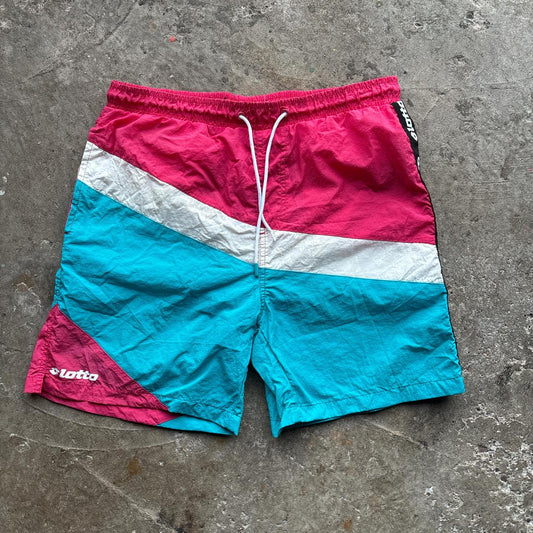 Pink, white and blue Lotto swim shorts/ trunks
