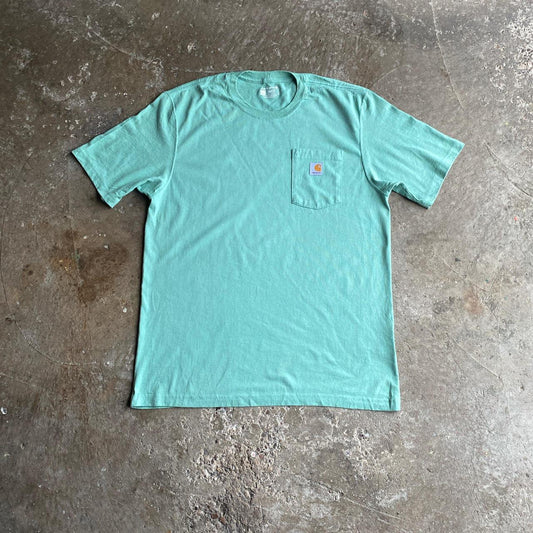 Pastel Green Carhartt Single Pocket T-Shirt - L