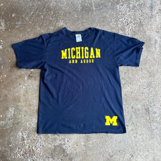 Navy Adidas ‘Michigan’ T-Shirt