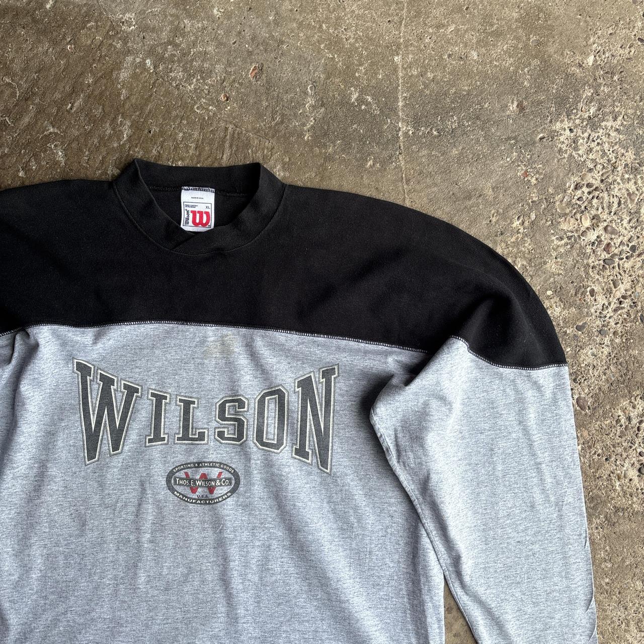 Grey & Black Wilson Long Sleeve T-Shirt - XL