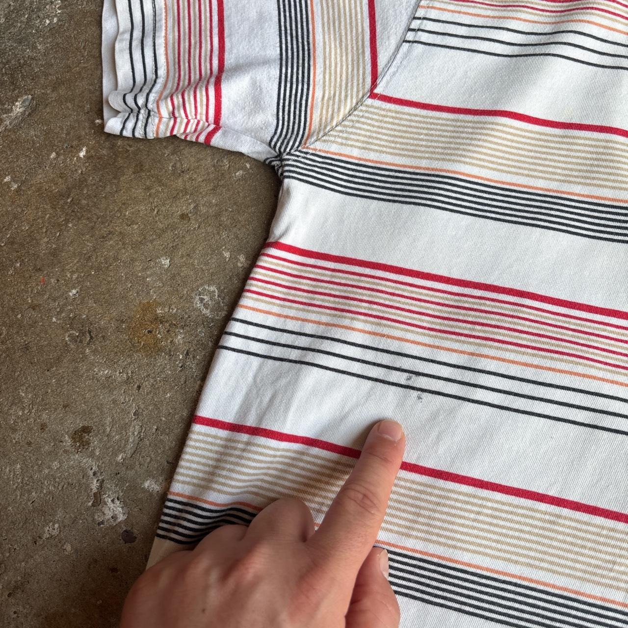 00s Animal striped Polo shirt