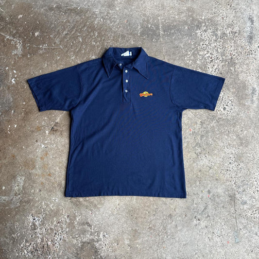 Vintage Navy Single Stitch ‘Strikers’ Polo Shirt