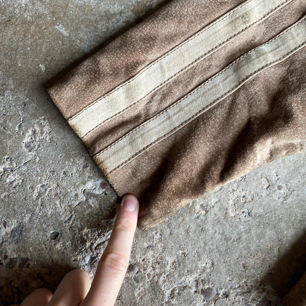 Brown Suede Full-Zip Jacket - L