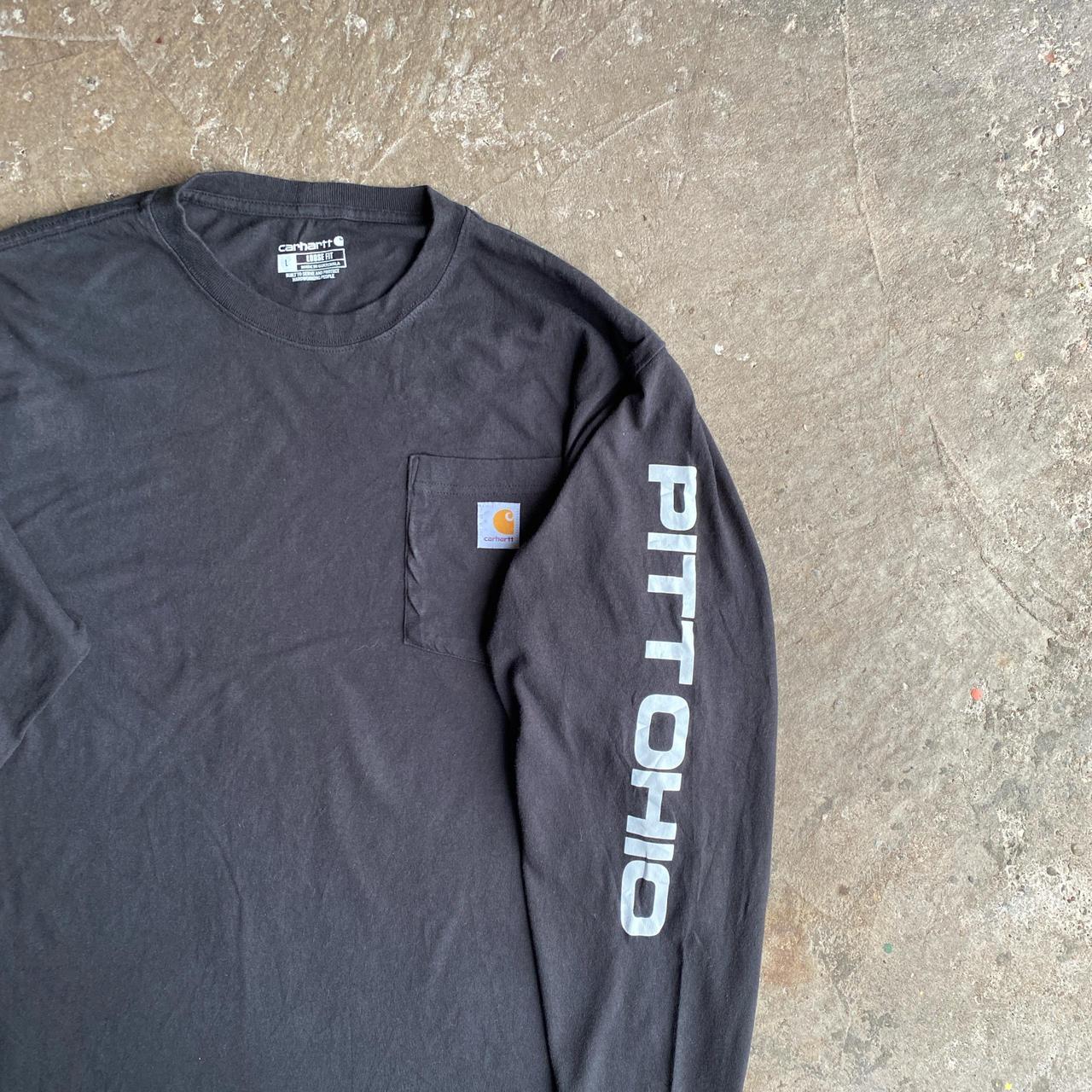 Black Carhartt Single Pocket Long-Sleeve T-Shirt - L