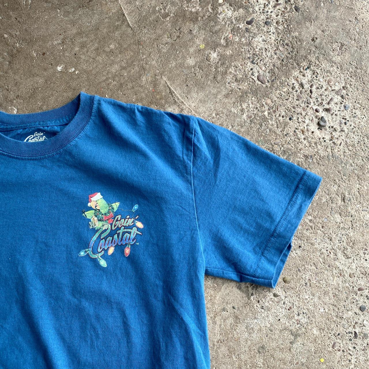 Blue ‘Goui Coastal’ Print Bar T-Shirt