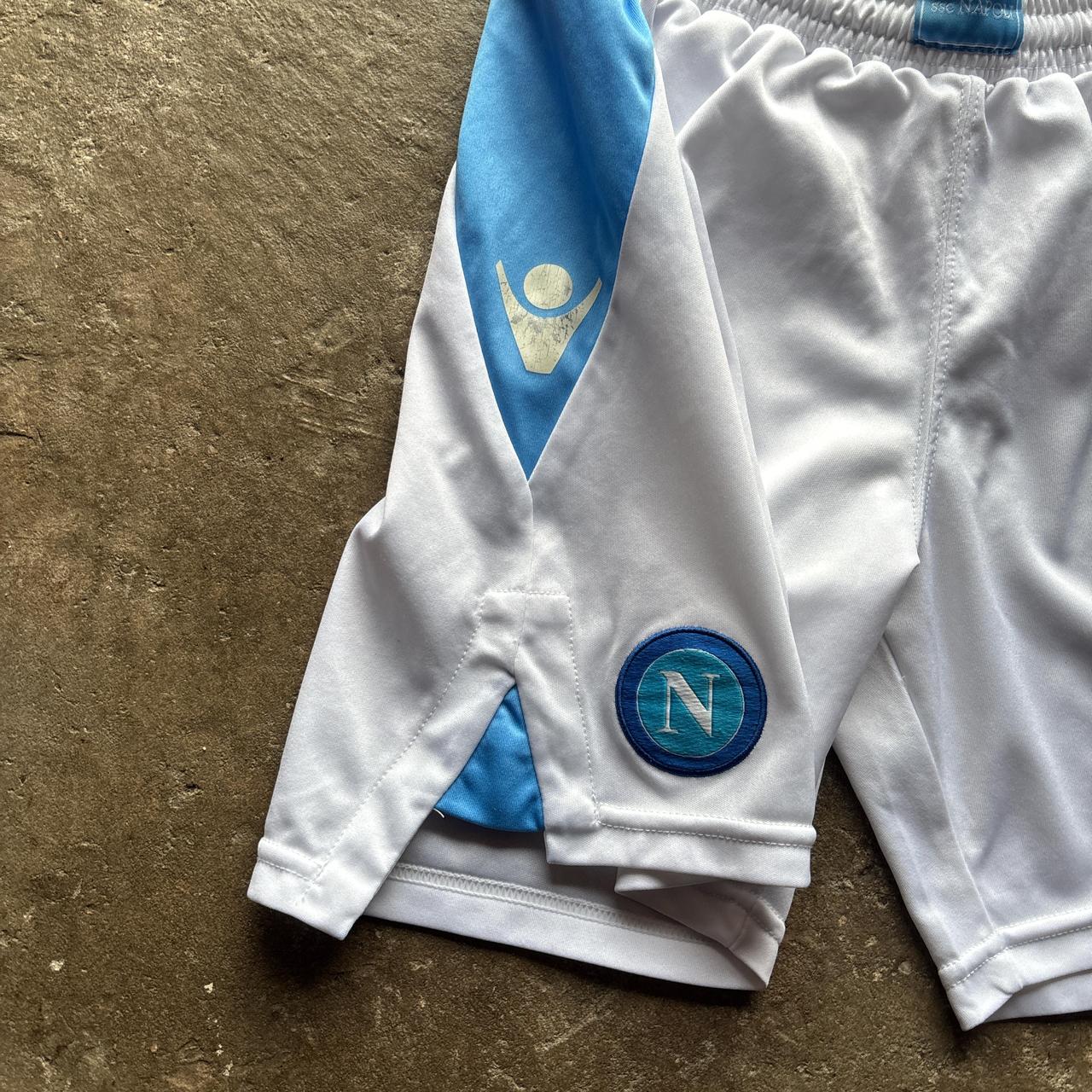 White Napoli Football Shorts - JM