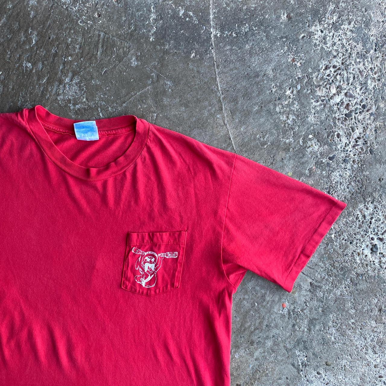 Red Graphic Tequila Single Stitch T-Shirt - XL