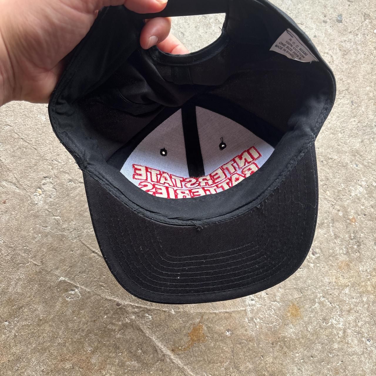 Vintage black cap with Racing design - OS