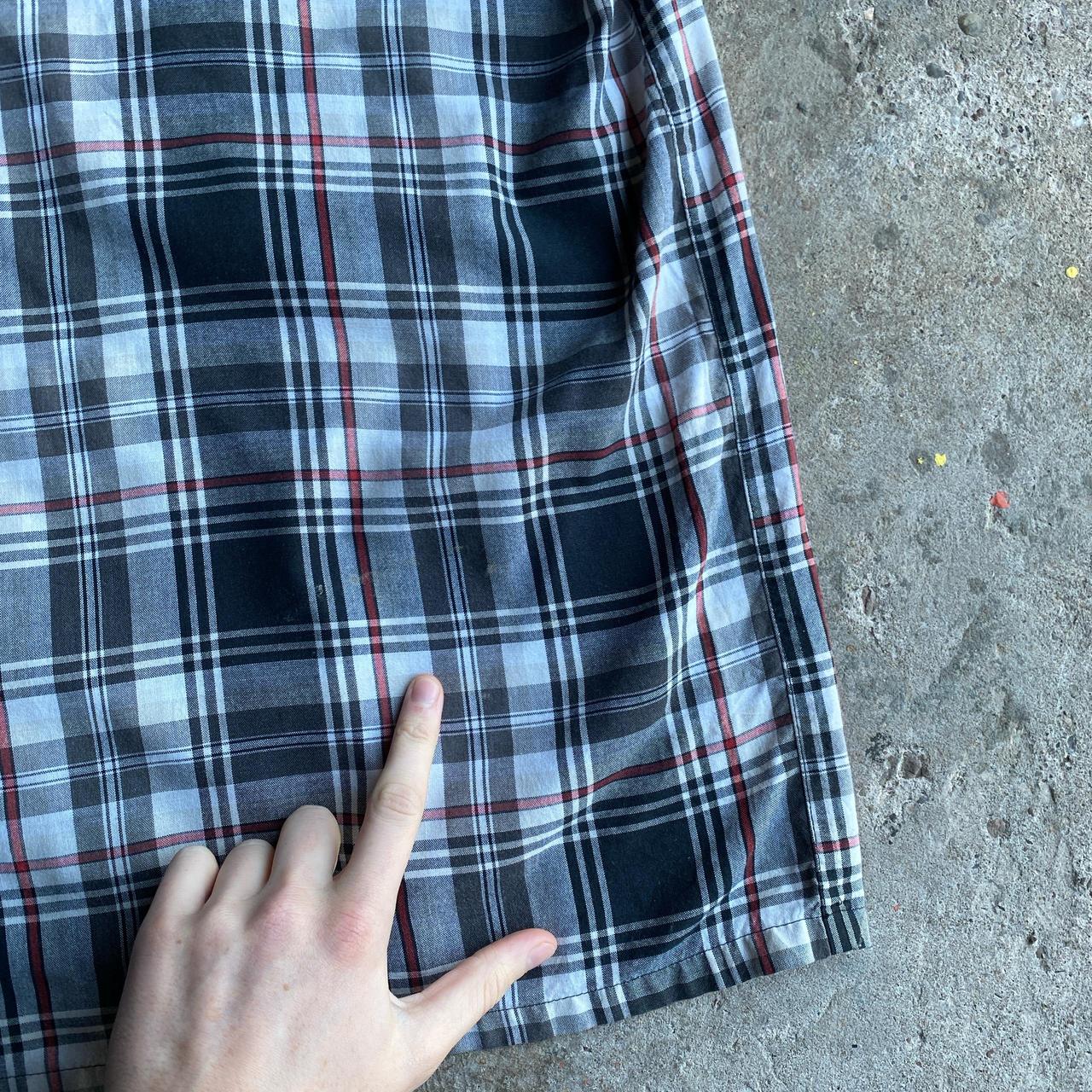 Black & Grey Checkered Dickies Short Sleeve Shirt - 2XL