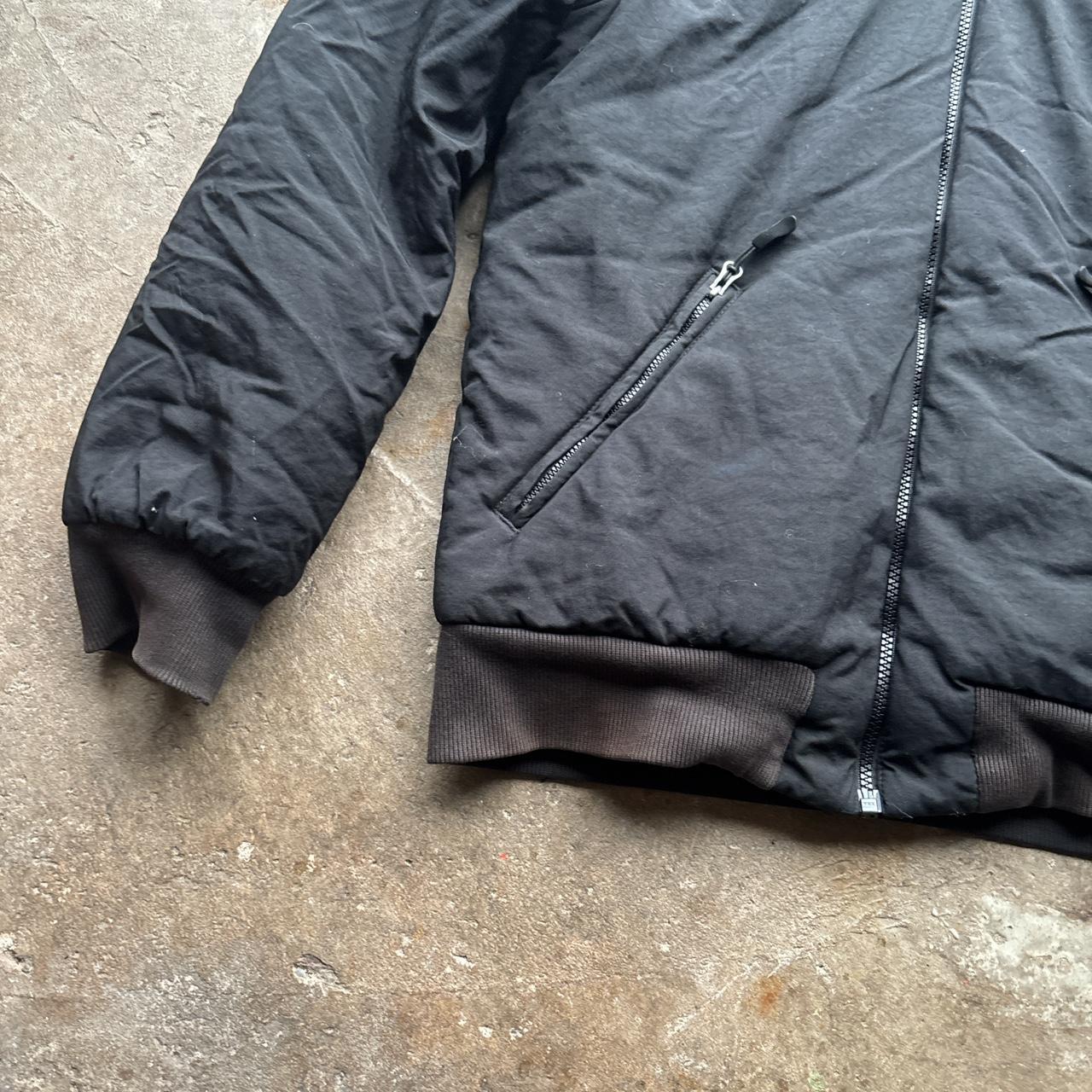 Black Adidas Originals hooded puffer jacket
