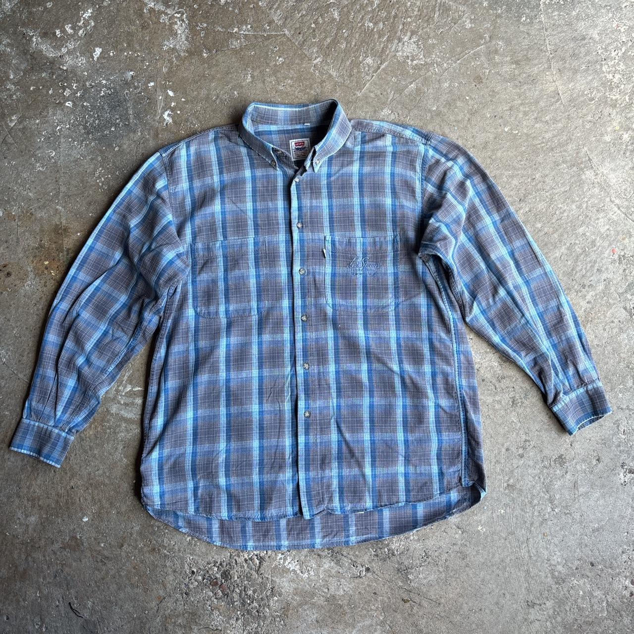 Vintage Blue and grey Levi’s shirt